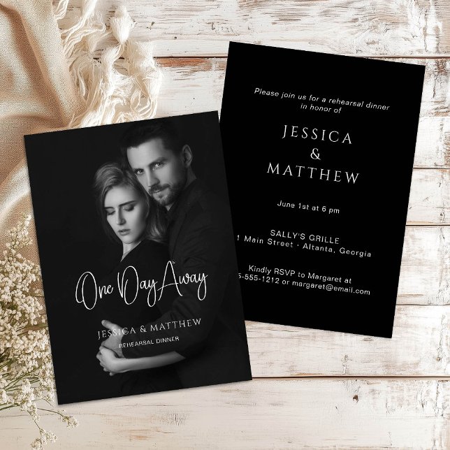 Convites Caligrafia a um dia do Janto de ensaio fotográfico (Criador carregado)