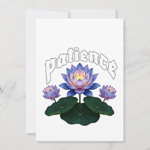 Convites Caligrafia Árabe Sabr Paciência - Flor de Lótus Ze