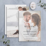 Convites Caligrafia Branca Moderna Vellum 3 Foto<br><div class="desc">Estamos adorando este novo convite de casamento para fotos do roteiro de caligrafia em preto e branco! Trendy, elegante e moderno. Personalize seus detalhes acentuados com uma bela caligrafia feita à mão. Sua foto de noivado favorita é exibida atrás desses elementos, com uma camada de vellum falso sobre a foto....</div>