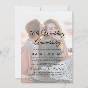 Convites Caligrafia Caprichosa Foto Desbotada Renovação de 