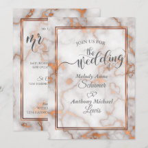 Caligrafia de Rosa profundo/Mármore de cobre