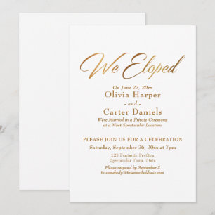 Convites Caligrafia Dourada Elegante Que Elogiamos A Recepç