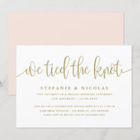 Caligrafia Dourada, Nós Amarramos O Casamento Do N