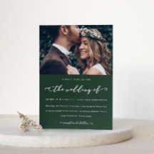 Caligrafia e Foto do Casamento Verde Florestal