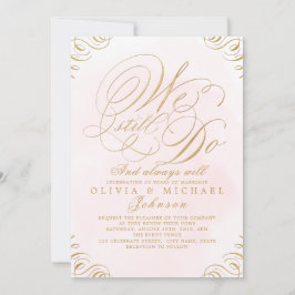 Convites Caligrafia elegante de ouro, AINDA O FAZEMOS