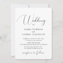 Caligrafia elegante e graciosa. Casamento clássico