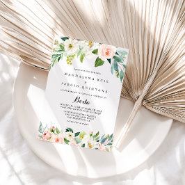 Convites Caligrafia Floral Simples Caligrafia Espanhola