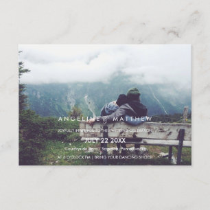 Convites  Caligrafia  Foto Desbotada De Casamento