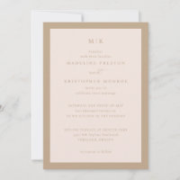 Caligrafia Minimalista Bege Elegante