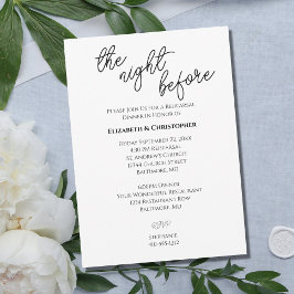 Convites Caligrafia Minimalista Ensaio de Casamento
