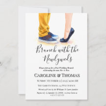 Caligrafia Moderna Casual de Casamento Poste Brunc