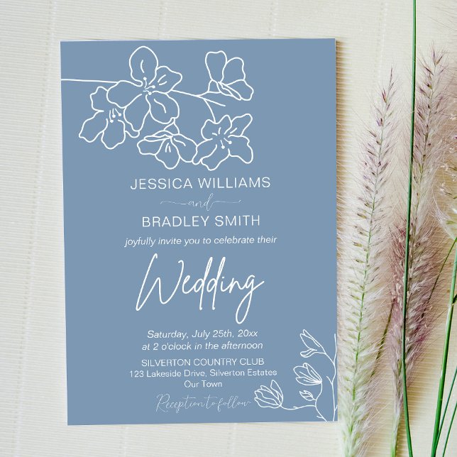 Convites Caligrafia moderna e elegante (Criador carregado)