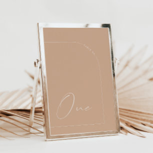 Convites Caligrafia Moderna Em Um Número De Mesa