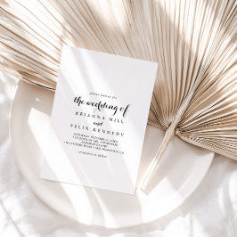 Convites Caligrafia Moderna O Casamento De