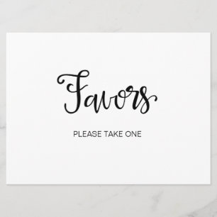 Convites Caligrafia Placa "Por favor, pegue um"