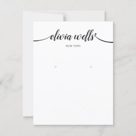 Convites Caligrafia Preto - Vídeo Grande Orelha Branco