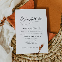 Convites Caligrafia romântica Ainda fazemos renovação do Vo