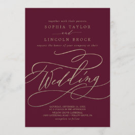 Convites Caligrafia romântica | Casamento florescente