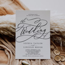 Caligrafia romântica | Provocar O Casamento De