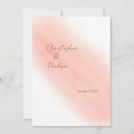 Convites Caligrafia Rosa Esbranquiçada Aquarela Salvar Data