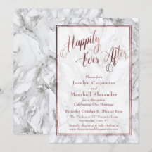 Caligrafia Rosa Ouro Felizes Para Sempre Mármore