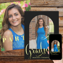 Convites Caligrafia Simples do Modelo de Fotografia do form