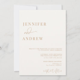 Convites Caligrafia Simples Elegante Moderno Casamento