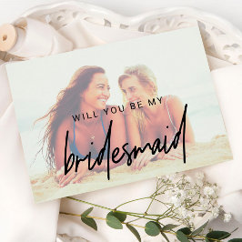 Convites Caligrafia Whimsical | Bridesmaid de Fotografias D