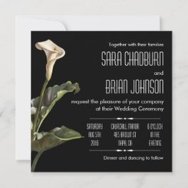 Convites Calla Lily Modern Floral