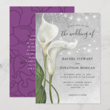 Calla Lily Wedding Elegante Floral Watercolor Bran