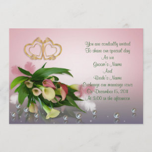 Convites Calla lily Wedding Invitation elegant