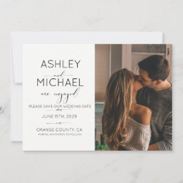 Convites CALLIGRAPHY TYPOGRAPHY 2 Foto Salvar Data