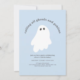 Convites Calling All Ghouls and Goblins Birthday Invitation