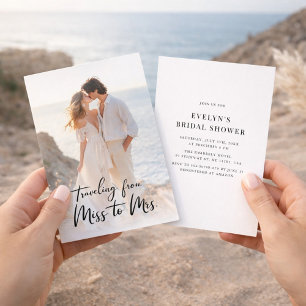 Convites Calliografia Miss à Sra. Chá de panela Foto