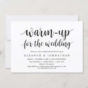 Convites Calor para o Janto de Casamento, Reensaio