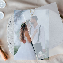 Convites Camada de Foto Personalizada para Casamento em Vel