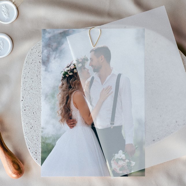 Convites Camada de Foto Personalizada para Casamento em Vel (Criador carregado)