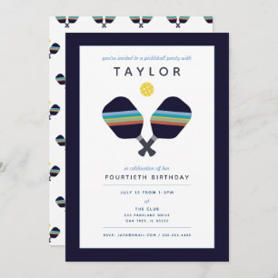 Convites Camadas De Esportes De Esportes Escuros Azuis-Escu