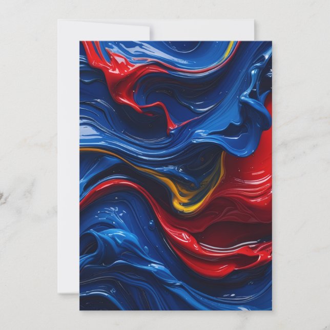 Convites Camadas Sobre Camadas De Tinta (Frente)