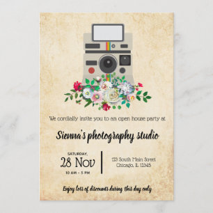 Convites Câmara Vintage