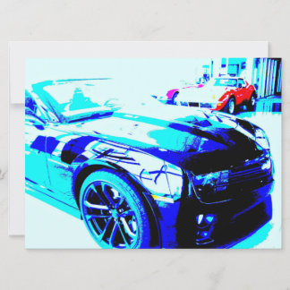 Convites Camaro ZL1 no chão do showroom