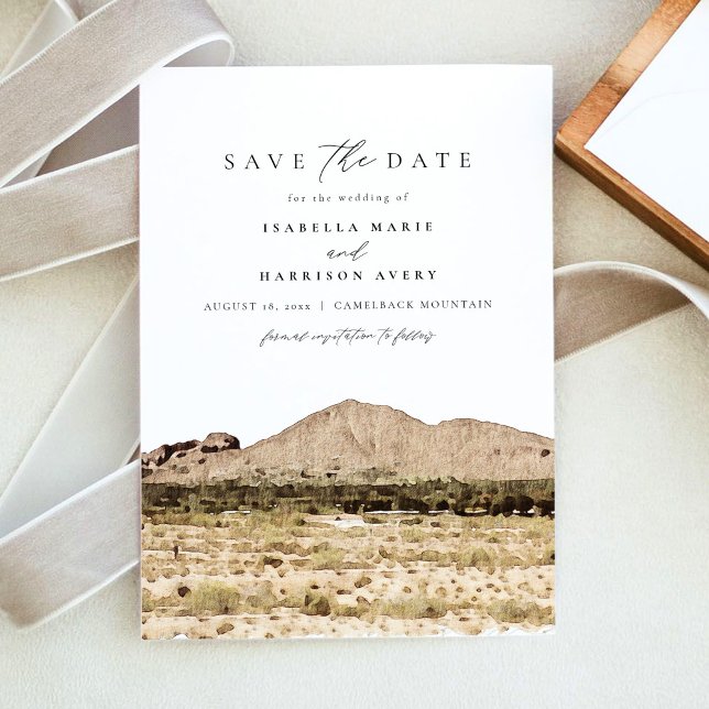 Convites CAMELBACK MONTANHA Phoenix Salve a data (Criador carregado)