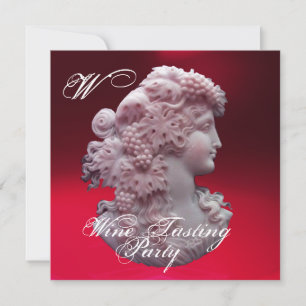 CONVITES CAMEO ANTIGO, SENHORA E UVAS FESTA DE DEGUSTAÇÃO D