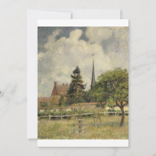 Convites Camille Pissarro - A Igreja de Eragny