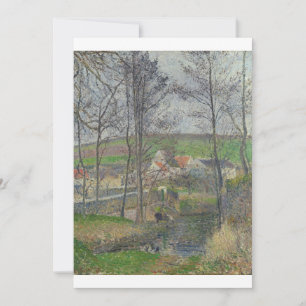 Convites Camille Pissarro - As margens do Viosne em Osny