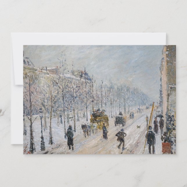 Convites Camille Pissarro - Boulevares Exteriores, Efeito d (Frente)