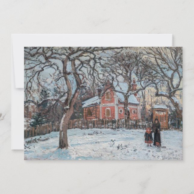 Convites Camille Pissarro - Chataigniers a Louvecienne (Frente)