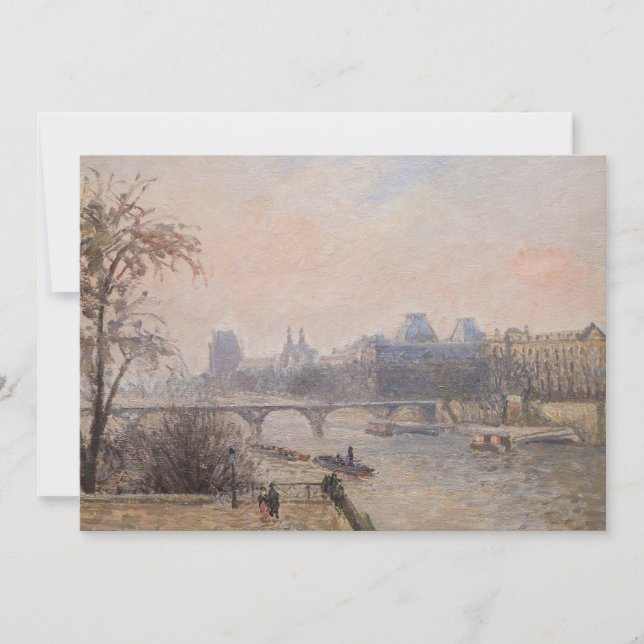 Convites Camille Pissarro - O Sena e o Louvre (Frente)