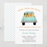 Caminhão de Fazenda Vintage com Chá de fraldas de 