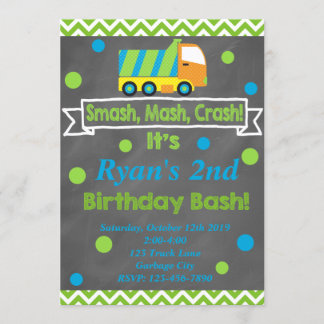 Convites Caminhão de lixo